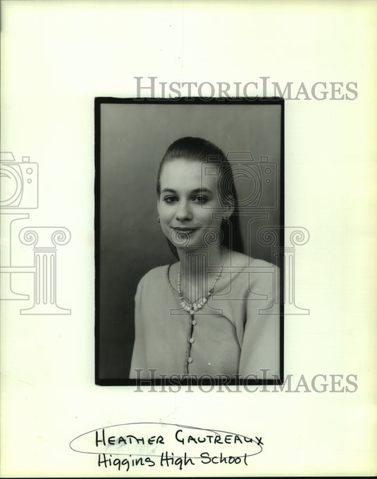 Press Photo Heather Gautreaux of Higgins High School - Historic Images
