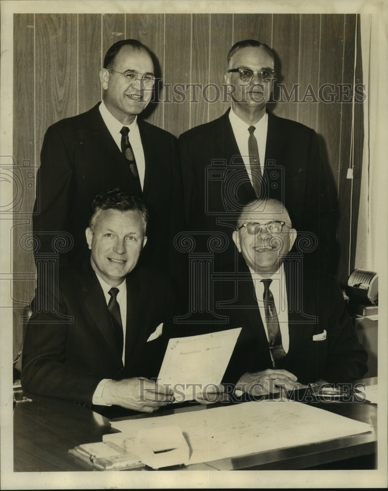 1966 Press Photo Officers of First Federal Savings & Loan Association in Slidell - Historic Images