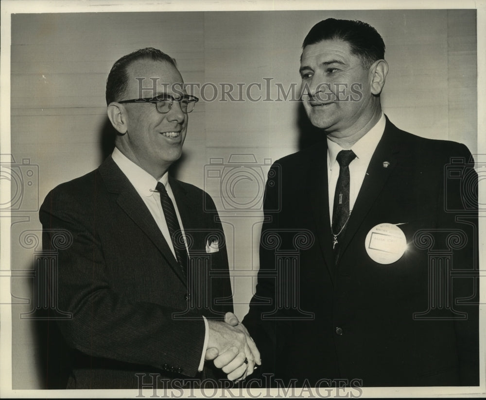 Press Photo J.W. Gawthrop &amp; Frank Stass of the National Office Management Asso. - Historic Images