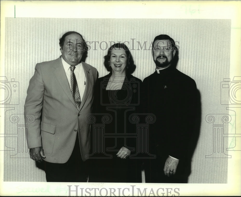 1990 Press Photo Everette Gauthreaux &amp; others at Jefferson Historical Society - Historic Images