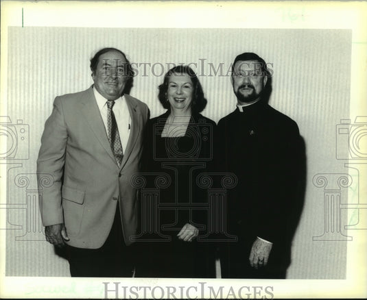 1990 Press Photo Everette Gauthreaux & others at Jefferson Historical Society - Historic Images