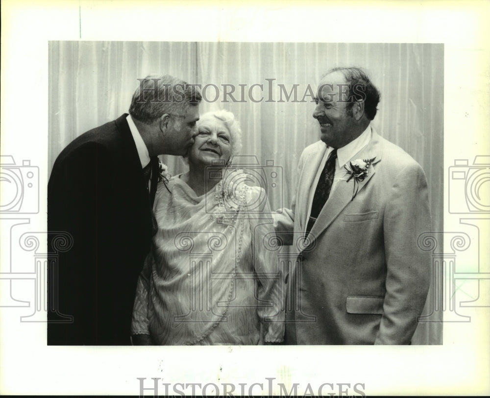 1991 Press Photo Everette Gauthreaux &amp; others at Jefferson Historical Society - Historic Images