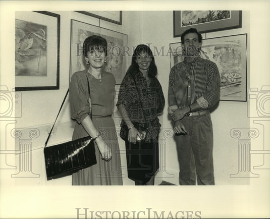 1990 Press Photo Winners in St. Tammany Art Association Watercolor Exhibit - Historic Images