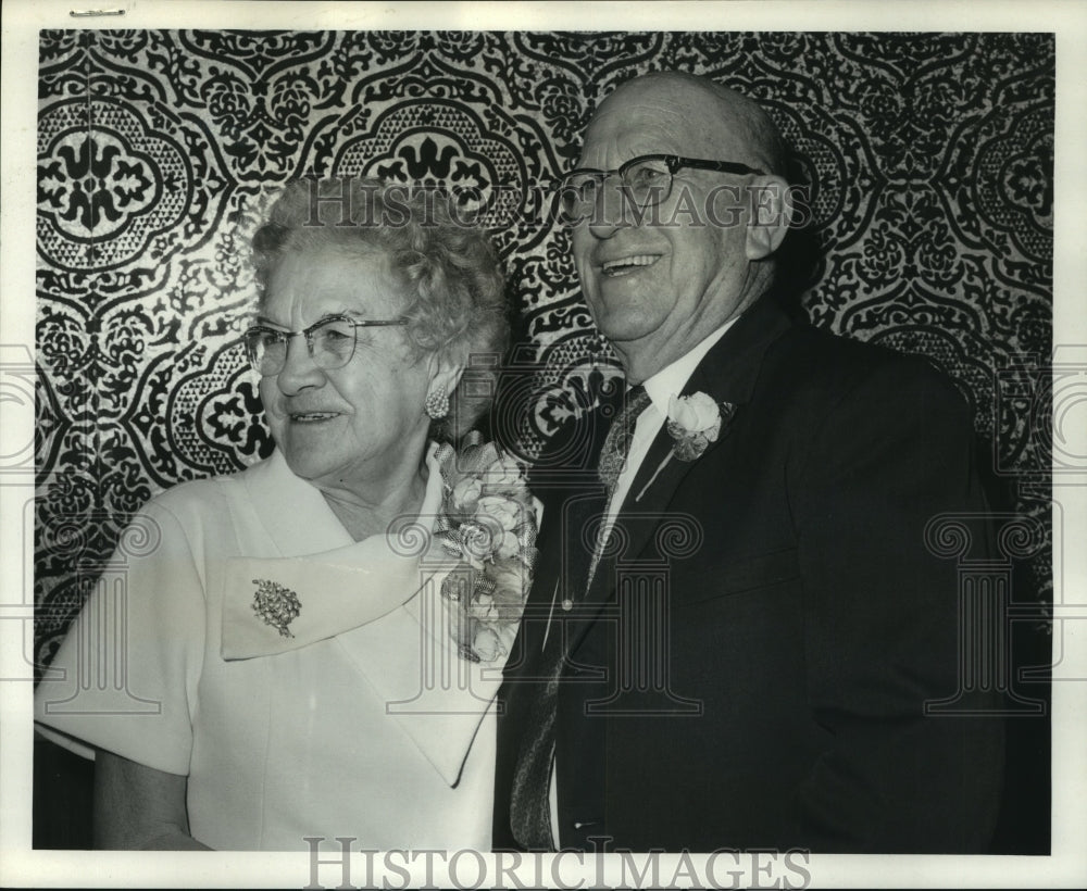 1967 Press Photo Mr. and Mrs. John L. Gaskins&#39;s 50th wedding anniversary - Historic Images