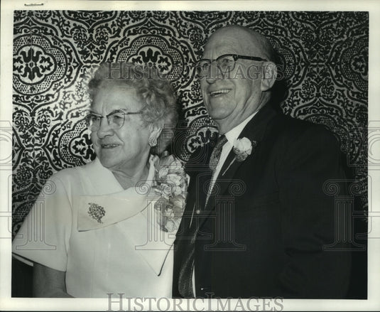 1967 Press Photo Mr. and Mrs. John L. Gaskins's 50th wedding anniversary - Historic Images