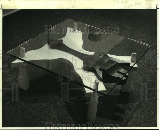 1987 Press Photo "Voodoo Woman" by Jack Gates at the Carmen Llewellyn Gallery - Historic Images