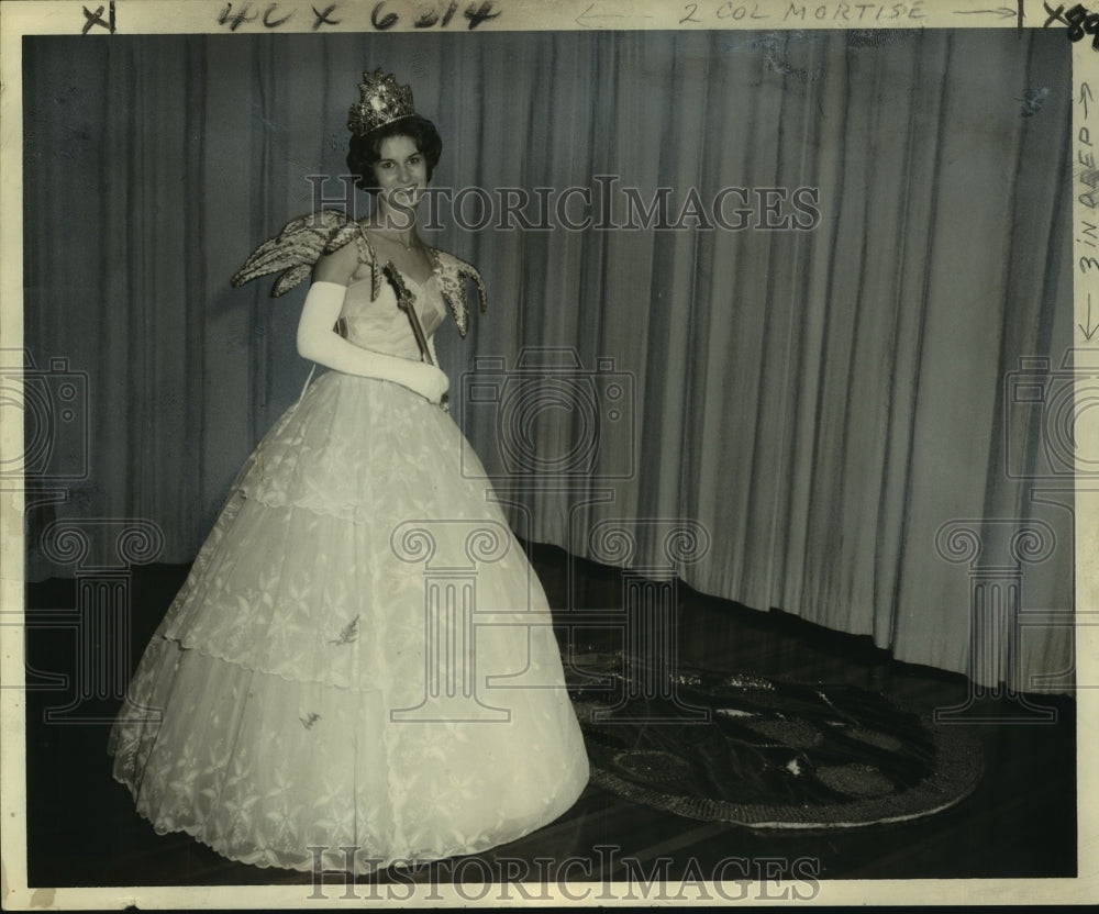 1961 Press Photo Janie Ruth Gaudet, 1961 Louisiana Orange Queen - nob17115 - Historic Images
