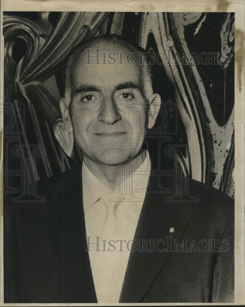 1962 Press Photo Rotarians Dr. Geovani Gelati at Roosevelt Hotel - nob17580 - Historic Images