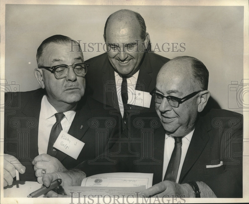 1965 Press Photo Group of Home Builders Officers Election - nob17931 - Historic Images