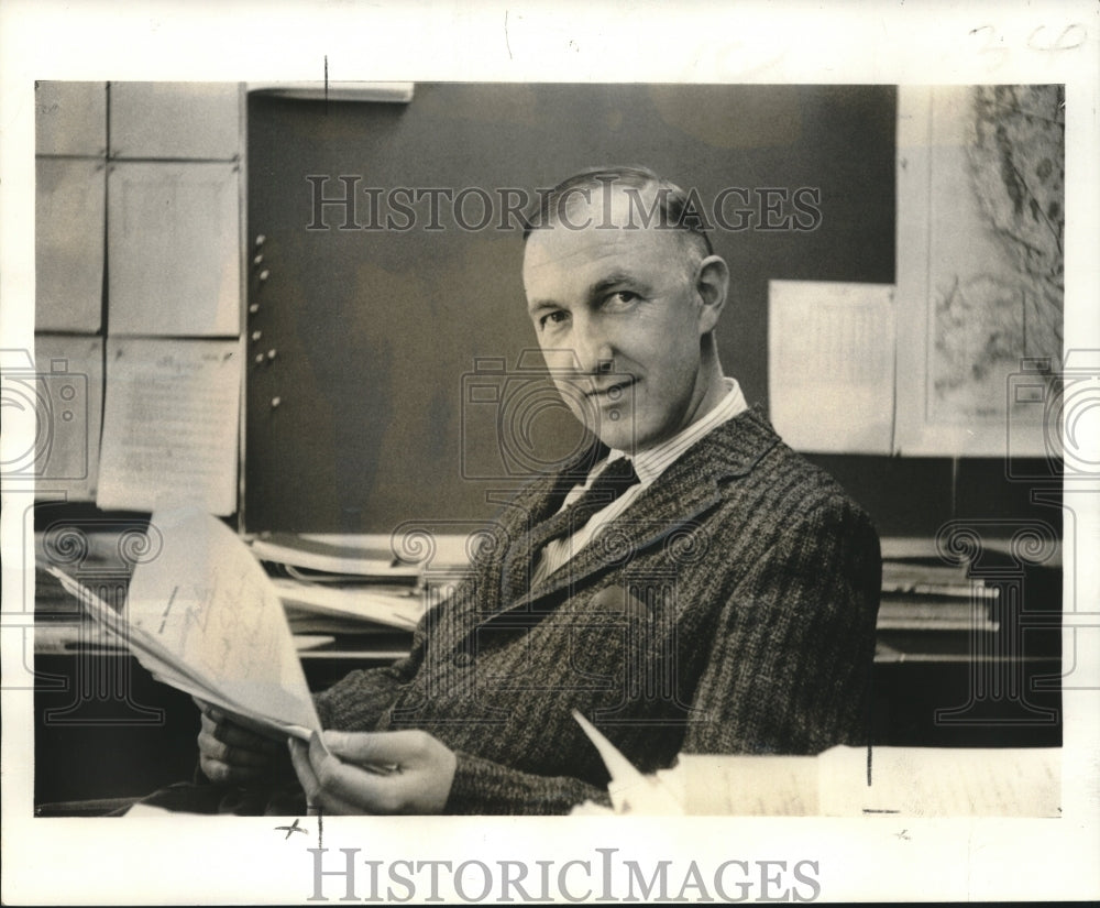 1963 Press Photo Joseph Geis, author of Adventure Underground - nob17939 - Historic Images