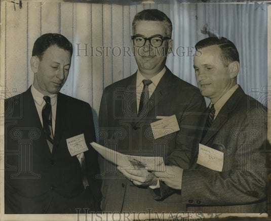 1961 Press Photo Principals of the National Acoustical Contractors Association - Historic Images