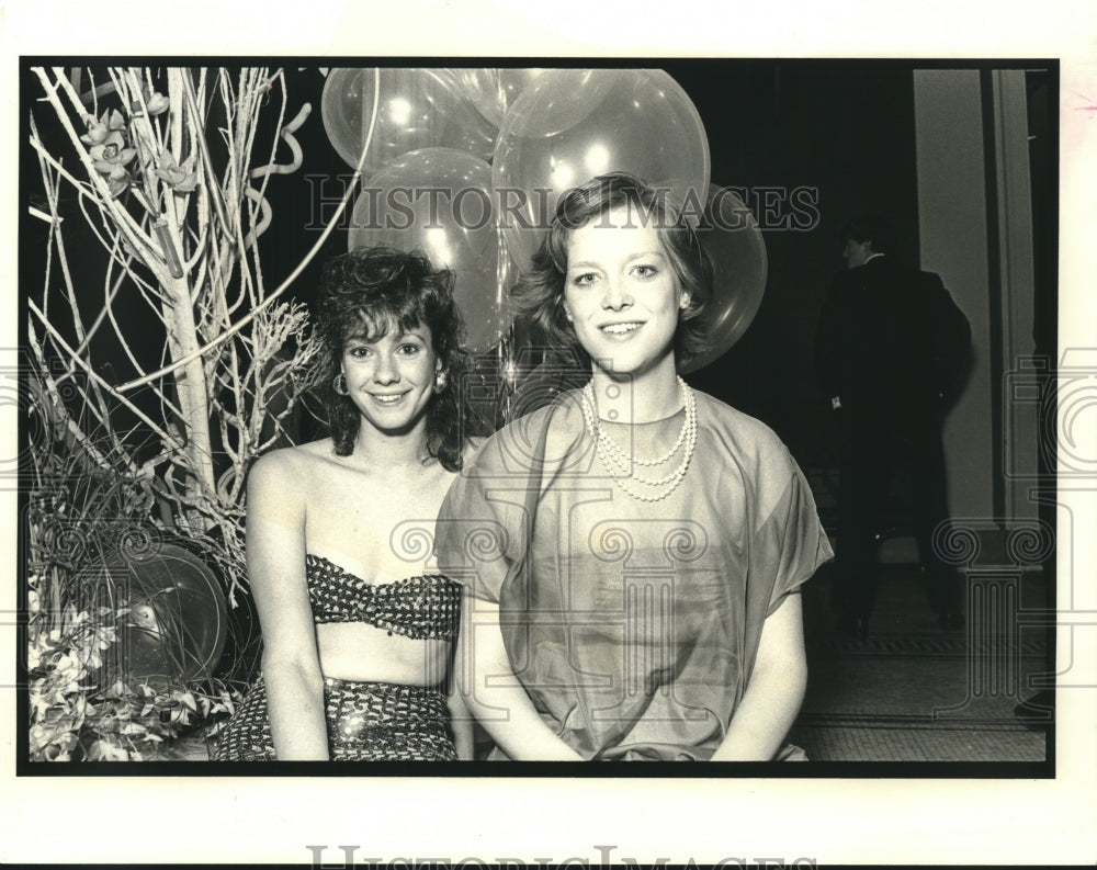 1989 Press Photo Kyra Lee &amp; Adair Freeman at Virginia Freeman Debutante Party - Historic Images