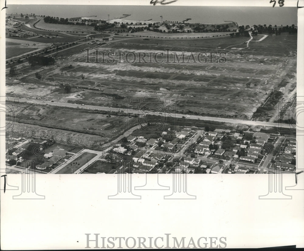 1962 Press Photo Aerial view of Gentilly Oaks Subdivision - nob18213 - Historic Images