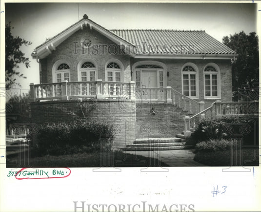 1992 Press Photo House on 3737 Gentilly Boulevard - Historic Images