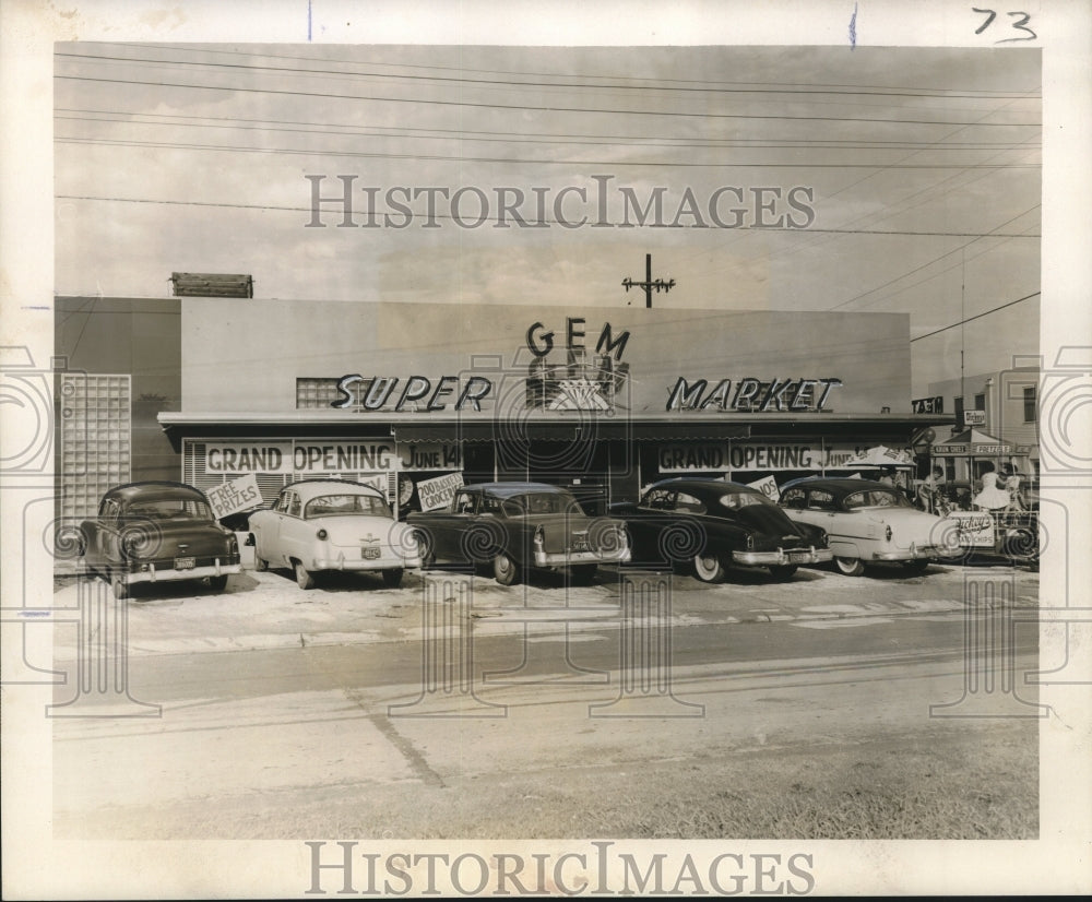 1956 The Gem Super Market at 5353 Franklin Avenue - Historic Images