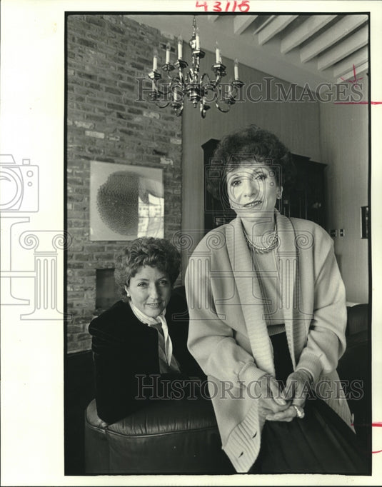 1987 Press Photo Lynda Friedman and Margie Friedman, mom & daughter - nob18567 - Historic Images