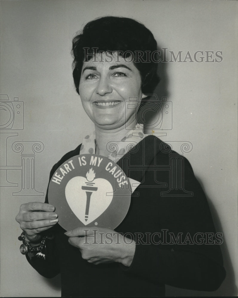 1967 Press Photo Mrs. Richard Fridley, 1967 Heart Sunday appeal chairman - Historic Images