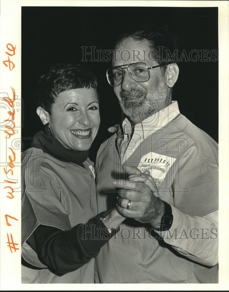 1987 Press Photo Nicole &amp; Miles Friedlander at Ear, Eye Nose at Throat  Benefit - Historic Images