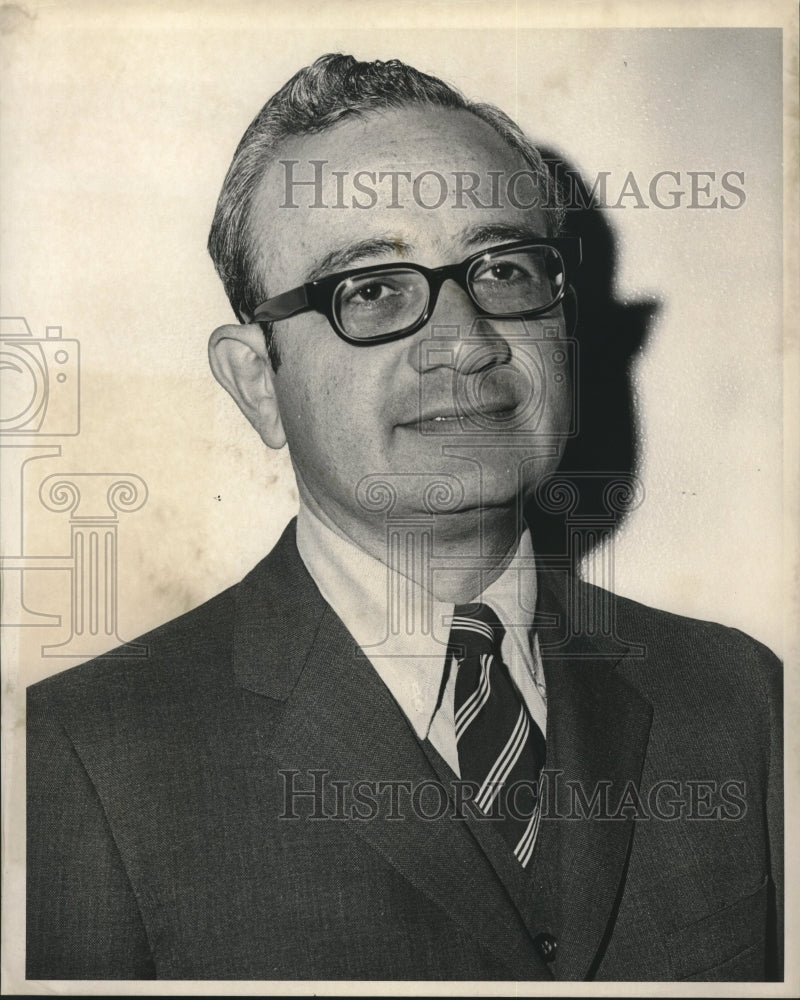 1969 Press Photo Herbert J. Garon, Jewish Welfare Federation of New Orleans - Historic Images