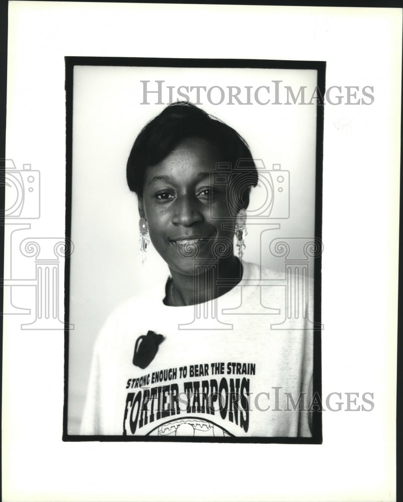 1995 Press Photo Sylvia Atkinson, Fortier High School's Softball coach - Historic Images