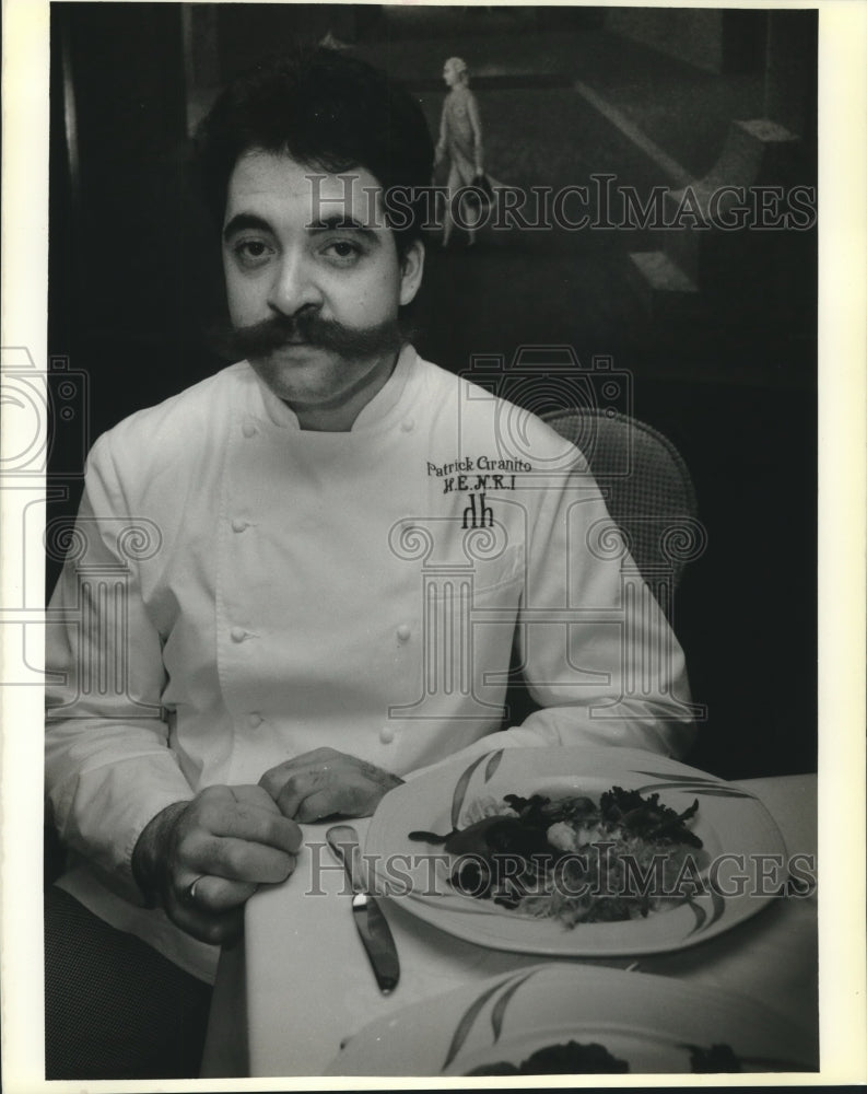 1992 Press Photo Patrick Granito, Chef at H.E.N.R.Y. Restaurant - Historic Images