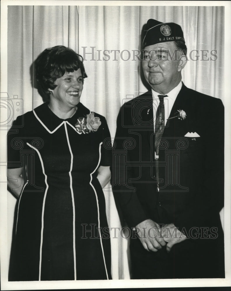 1969 Press Photo James Gray &amp; Margaret Edwards at DAV event - nob18931 - Historic Images