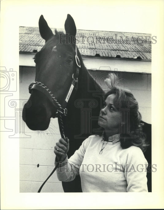 1981 Press Photo Vickie Foley and horse Jeanie's Francy - nob19308- Historic Images