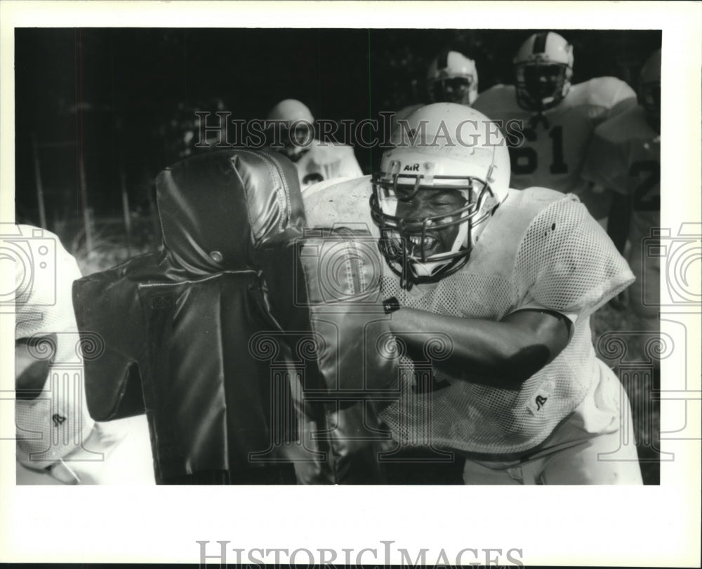 Press Photo Fortier prep player Charles Smith, linebacker - Historic Images