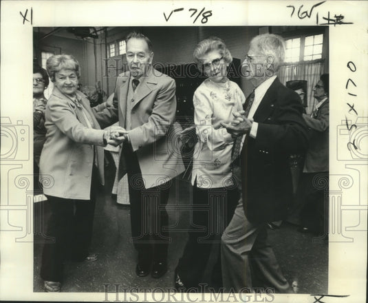 1977 Two Couples Dance at Golden Age Club, New Orleans-Historic Images