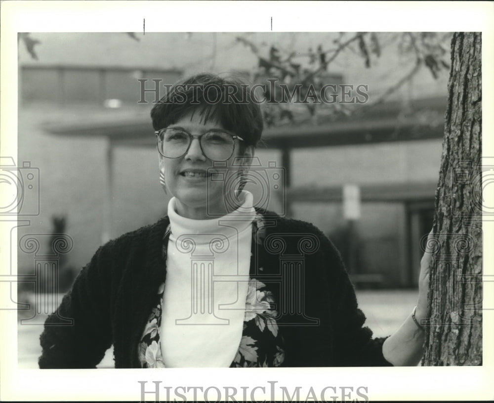 1992 Press Photo Polly Gormus, a teacher at Mandeville High School. - Historic Images