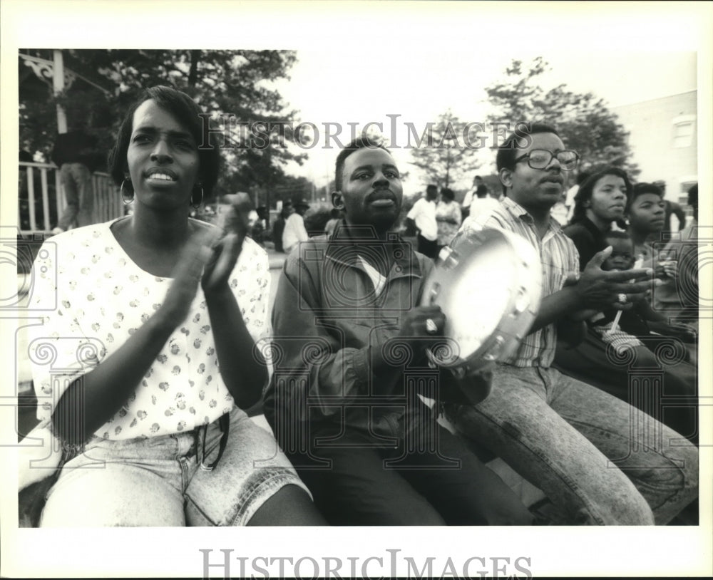 1991 Press Photo Spirit of Liberty Christian Fellowship Choir at Gospel Festival - Historic Images