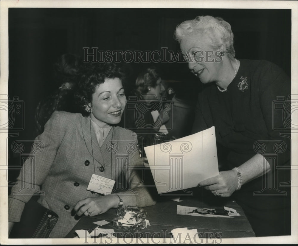 1957 Press Photo Mrs. Werner Friedmann, National Council of Jewish Women - Historic Images