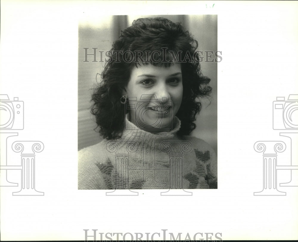 1988 Press Photo Kathy Froeba, &quot;Youth of The Month&quot;-St. Bernard Police jury - Historic Images