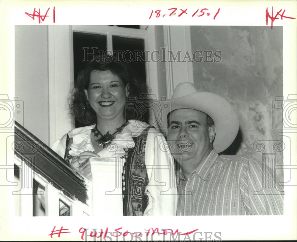 1993 Press Photo Sandra Gorbaty and Judge David Gorbaty, Ballet Hysell Halloween - Historic Images