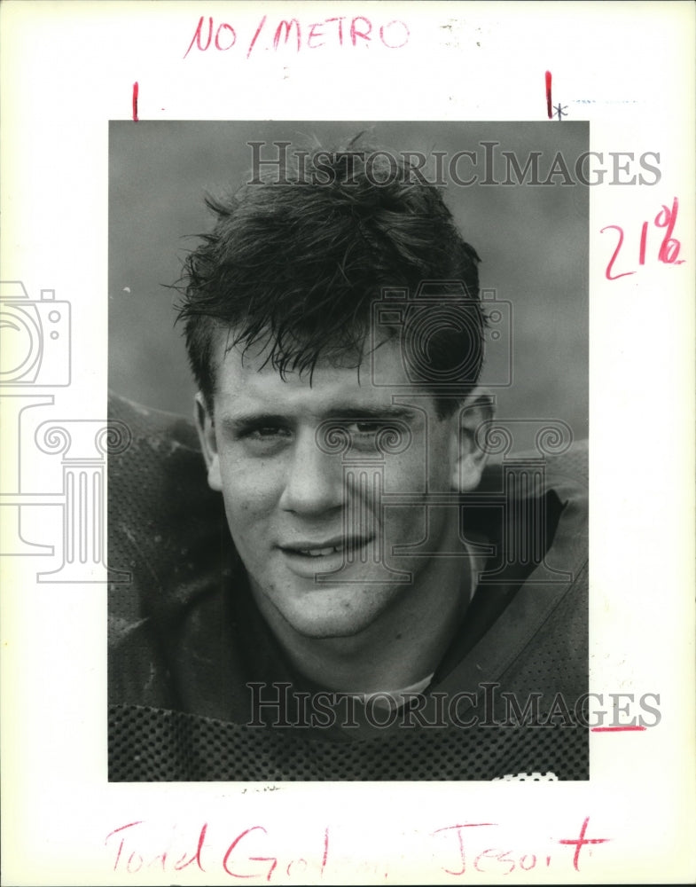 1993 Jesuit High School Football team Running Back- Todd Golemi #21 - Historic Images