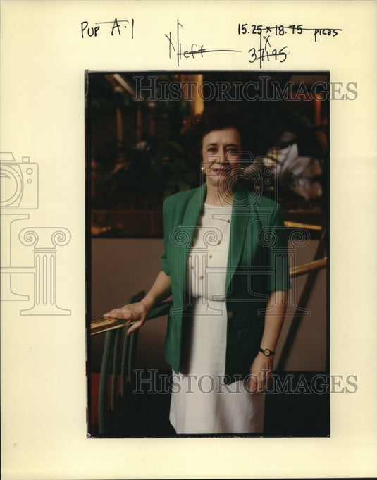 1991 Press Photo Virginia Gorman, wife of Marvin Gorman - Historic Images