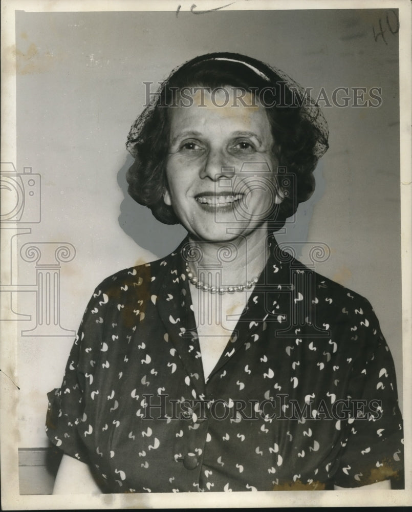 1956 Press Photo Miss Inez Gonzales at Slucko - nob20418 - Historic Images