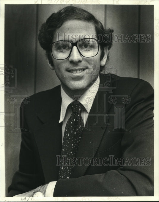 1978 Press Photo Myron Goodman of the First National Bank in Jefferson Parish - Historic Images