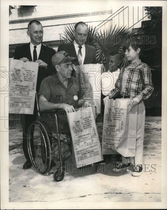 1969 Press Photo Goodwill Drive delegates at Andrew Wilson School - nob20501 - Historic Images