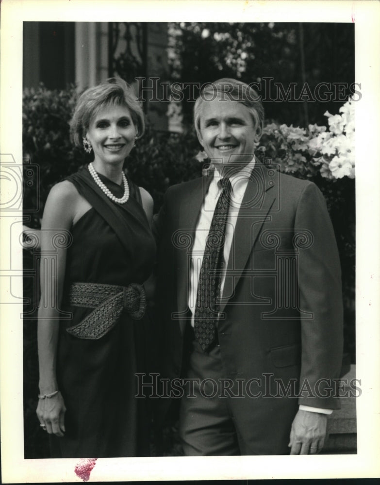 1992 Press Photo Annual reception of Orlean Club - Nicette and Glenn Goodier - Historic Images