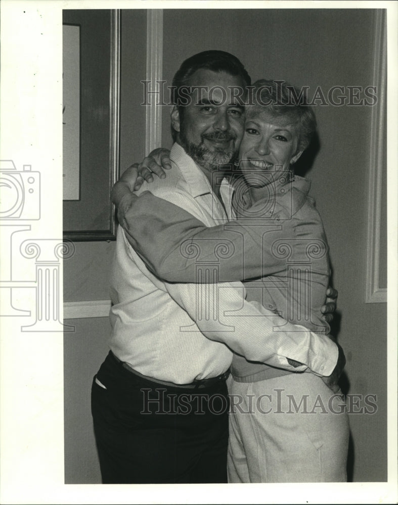 1988 Press Photo Jack Gieger &amp; Diane Silverman Ceravol, Howard Johnson reunion - Historic Images