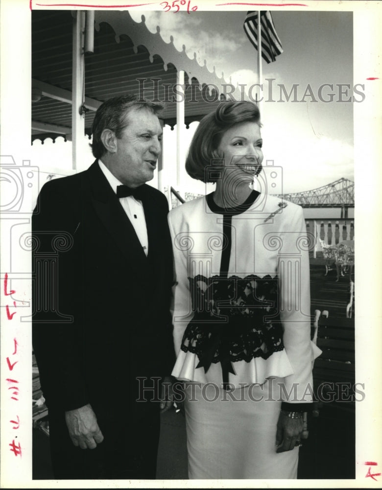 1992 Press Photo Discovery Ball - Jimmy George, Mary Katherine Lonatro - Historic Images