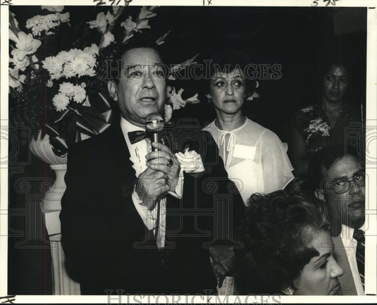 1980 Press Photo Augusto Gomez at Guatemala Club of New Orleans - nob20671 - Historic Images