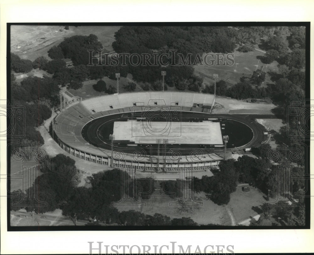 1991 Press Photo Aerial view of Tad Gormley Stadium. - nob20702 - Historic Images