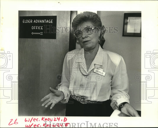 1987 Press Photo Jean Gentry of East Jefferson General Hospital, Metairie - Historic Images