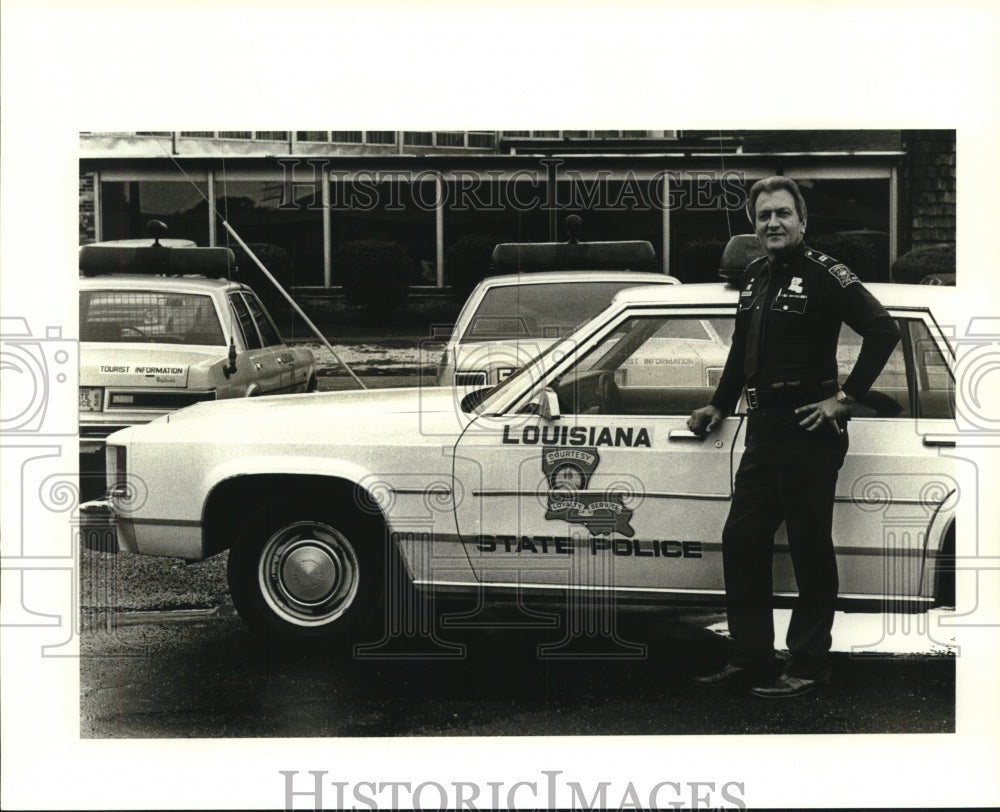 1988 Press Photo Tony J. Genusa, Louisiana State Police - Historic Images