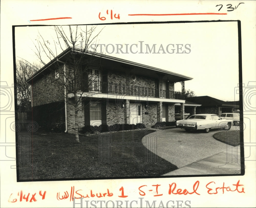 1980 Press Photo Home of Dr. and Mrs. Frank George at Haring Court in Metairie - Historic Images