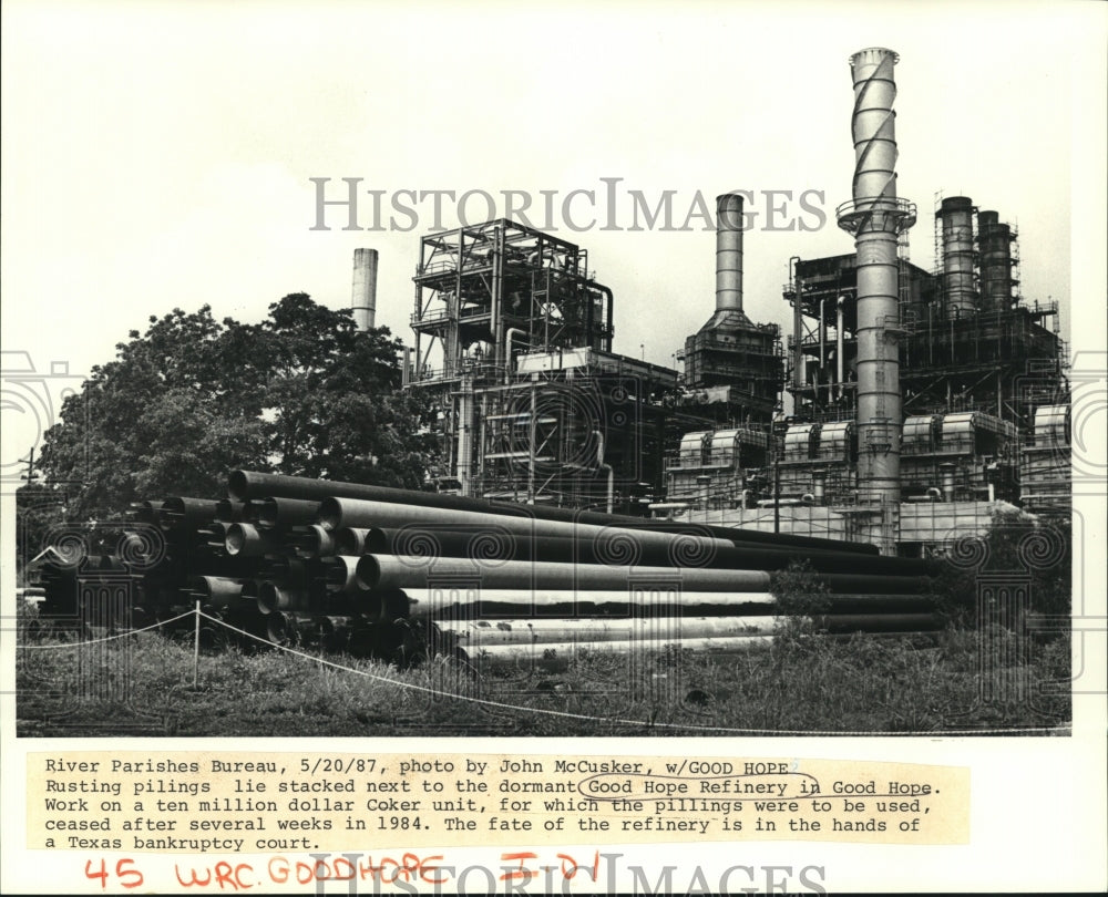 1987 Press Photo Fate of Good Hope, in the hands of a Texas bankruptcy court - Historic Images