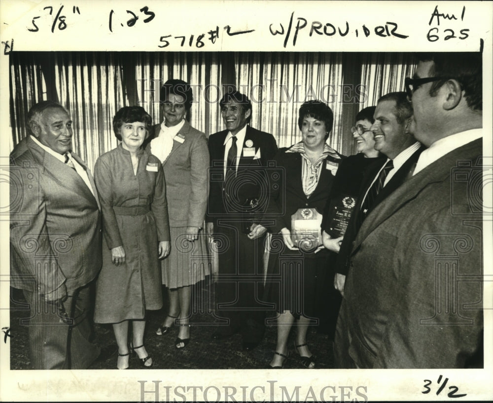 1980 Press Photo Local Adult Leaders cited at the Good Provider Awards Luncheon - Historic Images