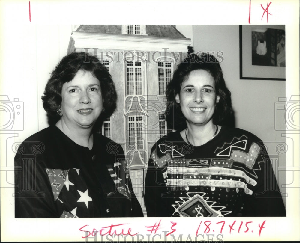 1994 Press Photo Phyllis Alltmont and Susan Good, Newman Party - Historic Images